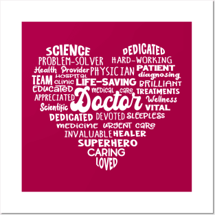 Heart Doctor Word Cloud Posters and Art